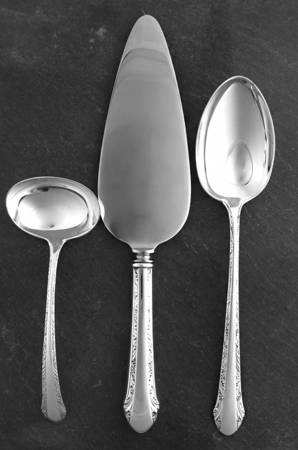 Chased Romantique (Sterling, 1933) 3 Piece Completer Set