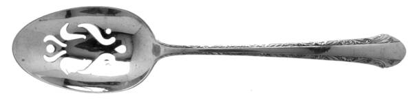 Chased Romantique (Sterling, 1933) Pierced Tablespoon (Serving Spoon)