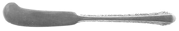 Chased Romantique (Sterling, 1933) Flat Handle Butter Spreader