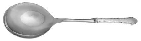 Chased Romantique (Sterling, 1933) Casserole Spoon with Smooth Stainless Bowl HC