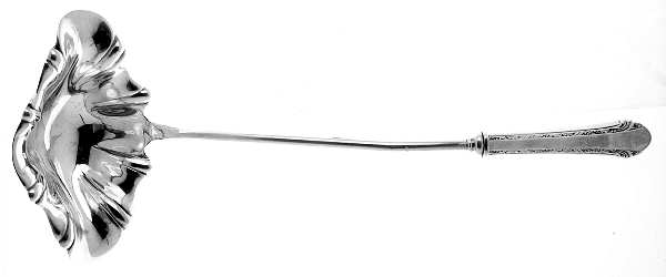 Chased Romantique (Sterling, 1933) Hollow Handle Punch Ladle with Solid Bowl