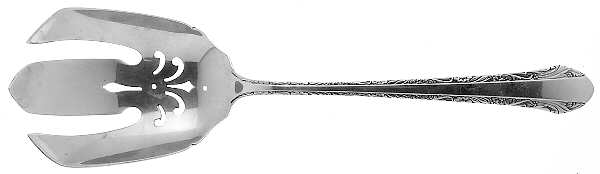 Chased Romantique (Sterling, 1933) Solid Salad Serving Fork