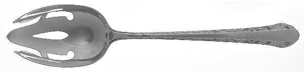 Chased Romantique (Sterling, 1933) Pierced Tablespoon (Serving Spoon)