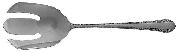 Chased Romantique (Sterling, 1933) Solid Salad Serving Fork