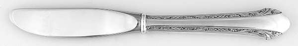 Chased Romantique (Sterling, 1933) Modern Hollow Butter Spreader (Stainless)