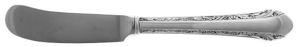 Chased Romantique (Sterling, 1933) Butter Spreader Hollow Hdl-Paddle/Stainless Blade