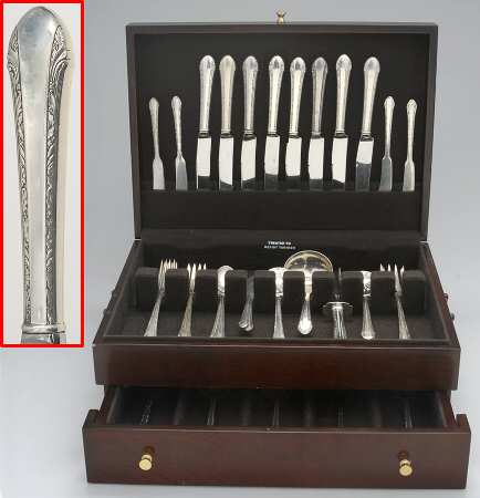 Chased Romantique (Sterling, 1933) 53 Piece Set