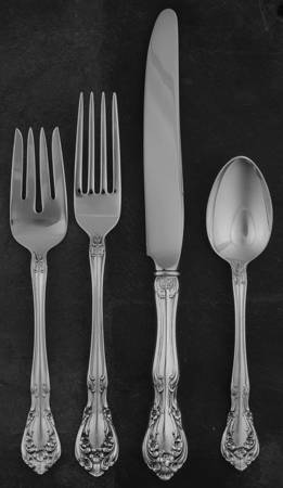 Chateau Rose (Sterling, 1940, No Monograms) 40 Piece Estate Set