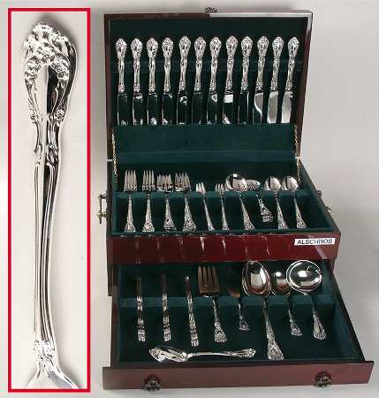 Chateau Rose (Sterling, 1940, No Monograms) 90 Piece Set