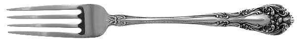 Chateau Rose (Sterling, 1940, No Monograms) Youth Fork