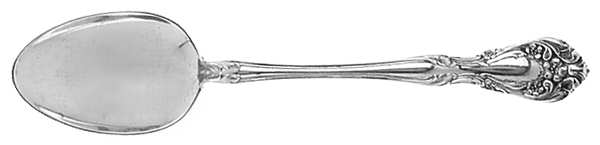 Chateau Rose (Sterling, 1940, No Monograms) Dessert/Oval Soup Spoon