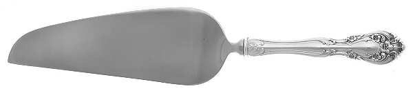 Chateau Rose (Sterling, 1940, No Monograms) Pie & Cake Server with Stainless Blade
