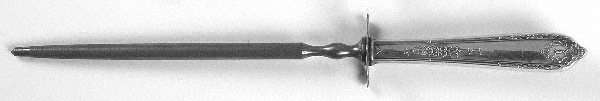 Della Robbia (Sterling, 1922, No Monograms) Large Steel Rod Knife Sharpener