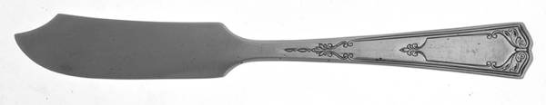 Duquesne (Sterling, 1920) Flat Handle Butter Spreader by Alvin