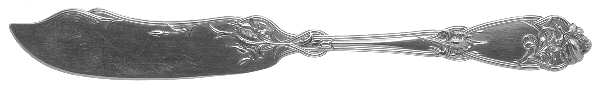 Fleur De Lis (Sterling, 1907) Flat Handle Butter Spreader