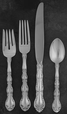 French Scroll (Sterling, 1953) 4 Piece Place Size Setting