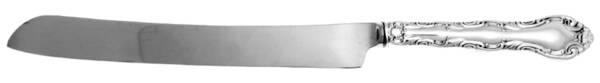 French Scroll (Sterling, 1953) Wedding Cake Knife with Stainless Blade HC