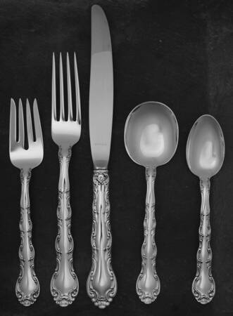 French Scroll (Sterling, 1953) 40  Piece Estate Set