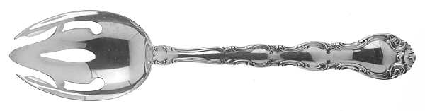 French Scroll (Sterling, 1953) Pierced Tablespoon (Serving Spoon)