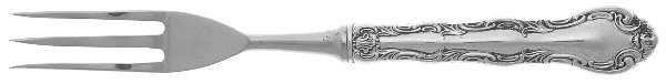 French Scroll (Sterling, 1953) Individual Hollow Fish Fork, Stainless Tines