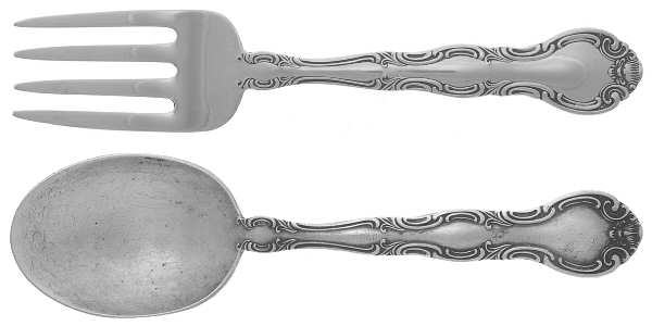 French Scroll (Sterling, 1953) 2 Pc Baby Set (BF, BS)