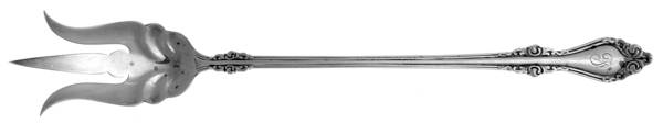 Lorraine (Sterling, 1904, No Monograms) Large Lettuce Serving Fork