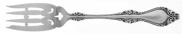 Lorraine (Sterling, 1904, No Monograms) Individual Salad Fork
