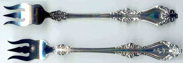 Lorraine (Sterling, 1904, No Monograms) Cocktail/Seafood Fork