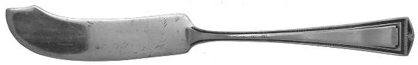 Luxor (Silverplate, 1924, No Monograms) Flat Handle Master Butter Knife