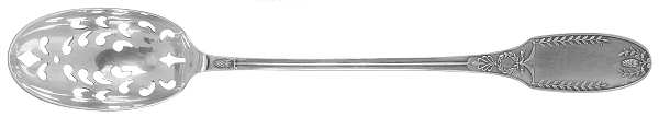 Marie Antoinette (Sterling, 1890-1910) Pierced Bowl Short Handle Olive Spoon