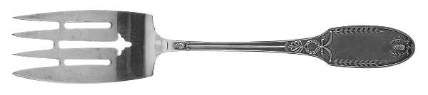 Marie Antoinette (Sterling, 1890-1910) Medium Solid Cold Meat Serving Fork