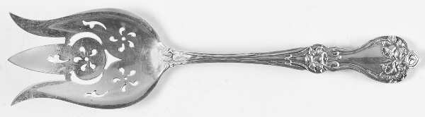 Majestic (Sterling, 1900, No Monograms) Solid Salad Serving Fork