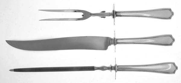 Maryland (Sterling, 1910) Large 3-Piece Roast Carving Set w/ Stainless Blade