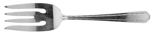 Melody (Silverplate, 1930) Medium Solid Cold Meat Serving Fork