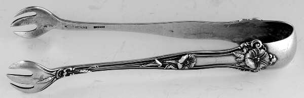 Morning Glory (Sterling, 1909) Large Sugar Tongs