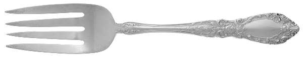 Prince Eugene (Sterling, 1950) Medium Solid Cold Meat Serving Fork