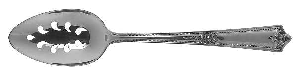 Regent (Sterling, 1931, No Monograms) Pierced Tablespoon (Serving Spoon)
