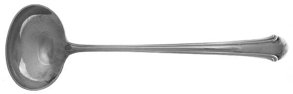 Romantique (Sterling, 1933, No Monograms) Solid Piece Cream Ladle