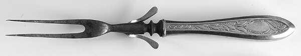 Victory (Silverplate, 1919) Large Stainless-Prong Roast Carving Fork