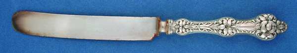 Orange Blossom Old(Sterling, No Monos, No Flr Bowl) Old French Hollow Knife with Bolster
