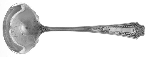 AJS1 (Silverplate) Solid Gravy Ladle