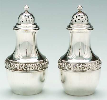 Bridal Bouquet (Sterling, Hollowware) Salt and Pepper Set