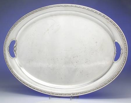 Chased Romantique (Sterling Holloware) Large Waiter Tray