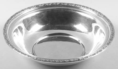 Chased Romantique (Sterling Holloware) 9" Round Vegetable Bowl