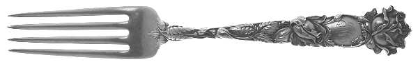 Bridal Rose (Sterling, 1903, Monograms) Fork