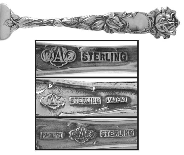Bridal Rose (Sterling, 1903, Monograms)