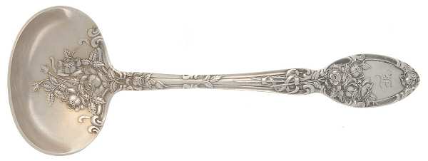 Brides Bouquet (Silverplate, 1908, Monograms) Solid Gravy Ladle