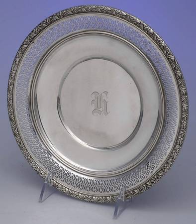 Chateau Rose (Sterling, 1940, Hollowware) 8" Sandwich Plate