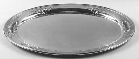 Chateau Rose (Sterling, 1940, Hollowware) Large Waiter Tray