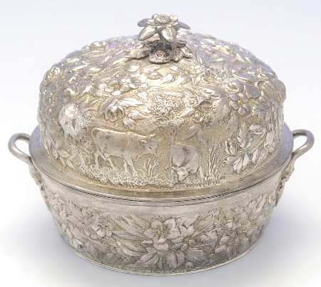 ANW1 (Coin, Hollowware) Round Covered Vegetable Bowl